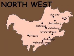 Mapa onde possui acomodações na Província do Noroeste