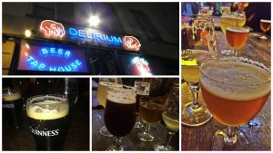 Degustação de cervejas Belgas - Delirium PUB Brussels